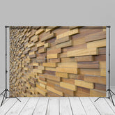 Lofaris Creative Abstract Geometric Wood Wall Backdrop